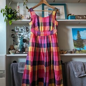 Isobel Dress in Jaipur Plaid Emily and Fin